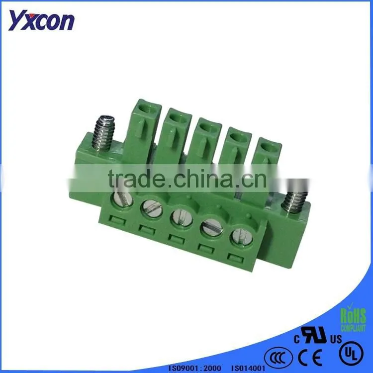 two poles green color wire to board connector Terminal Block