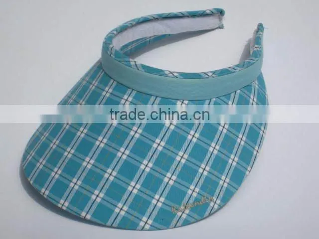 cotton sun visor cap