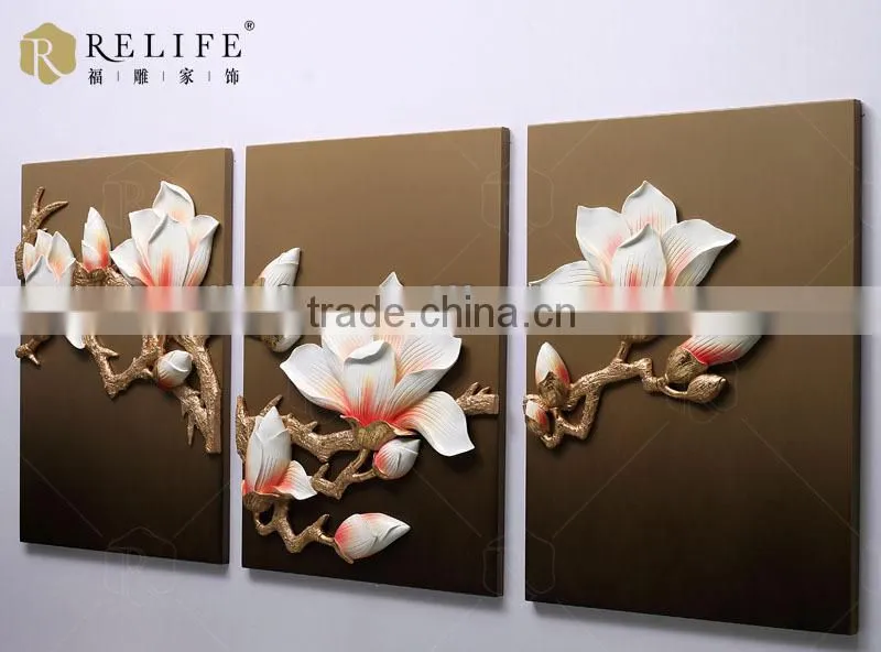 Best Selling Frameles red flower oil painting on canvas