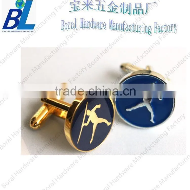 Best promotion gifts of enameled photo cufflinks