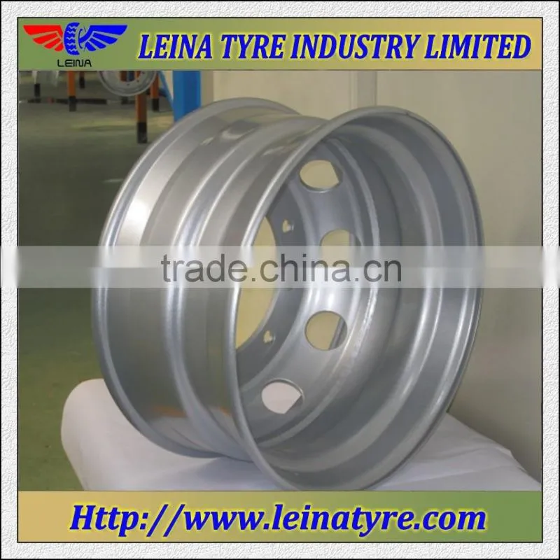 17.5X6.00 tubeless steel truck wheel rim for tyre 215/75R17.5 8R17.5