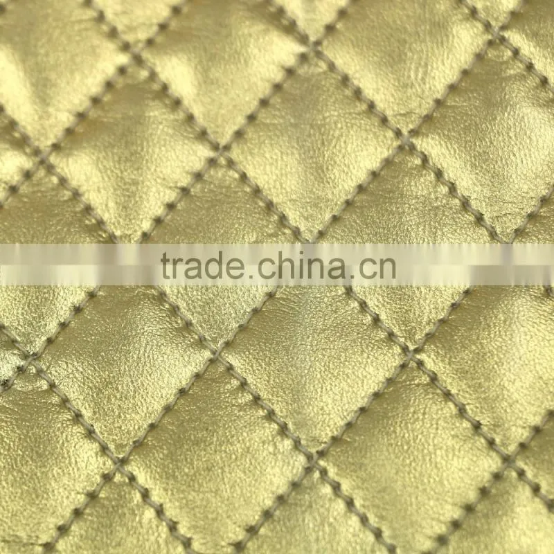 Shiny PU makeup bag fashionable gold PU comestic case