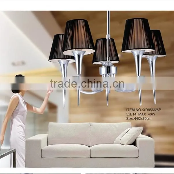 new modern decoration lighting,fabric square shade pendant lights