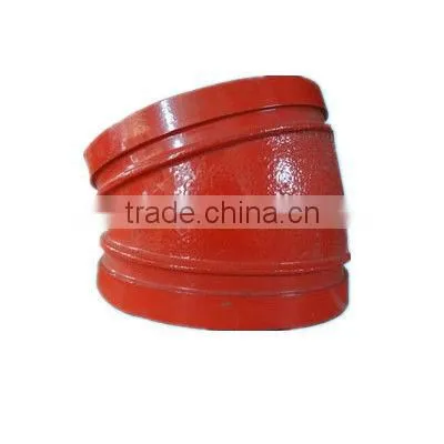 Ductile Iron Grooved Pipe Fitting 22.5 degree elbow
