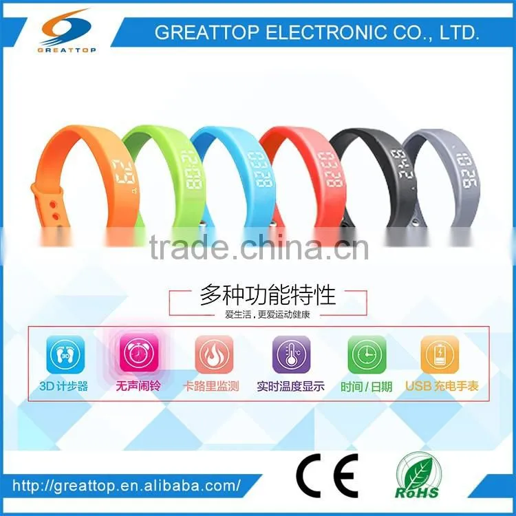 Wholesale China silicone wristbands with led lights