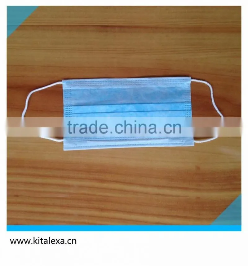 Disposable non-woven mask outdoor three layers of anti fog and haze masks breathable beauty medical dust masks