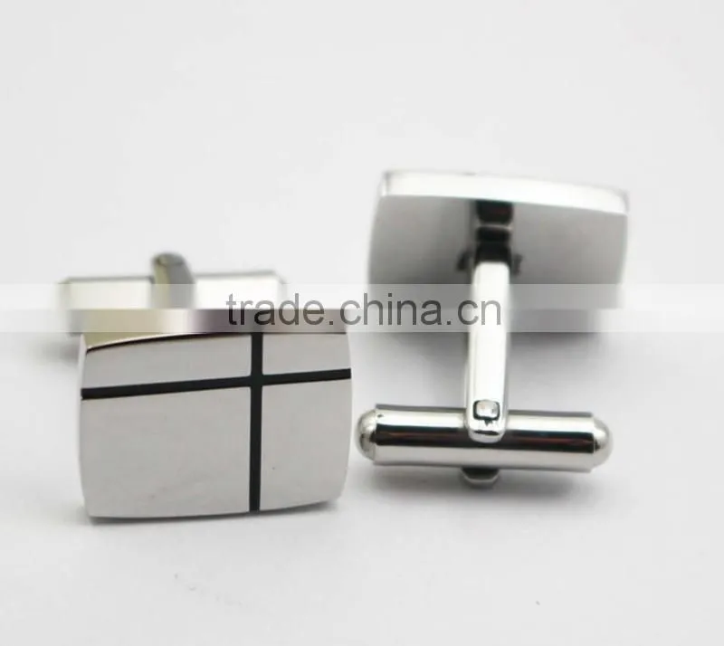 2016 Latest Fashion Design Stainless Steel Men Shirts Cufflink With Logo