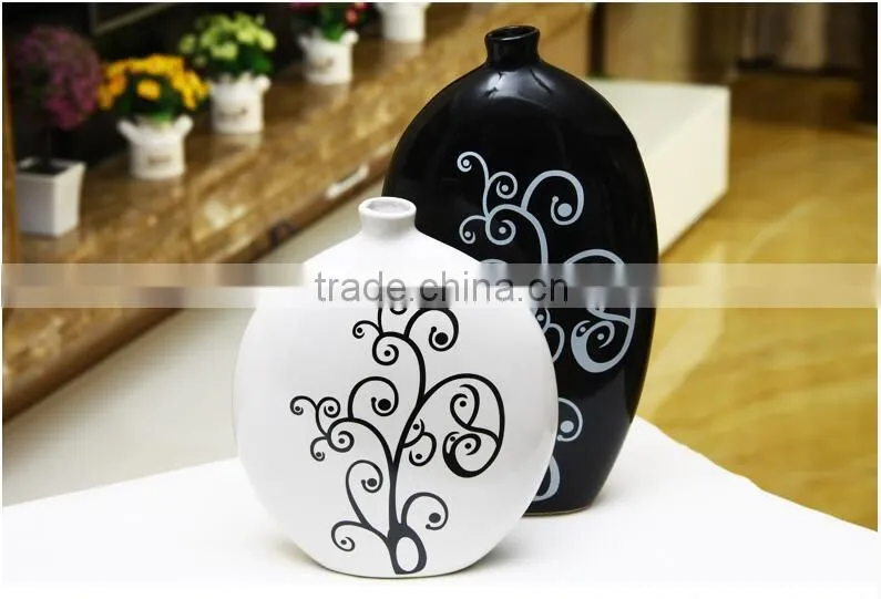 Interior decorative set item cheap ceramic vases wholesale