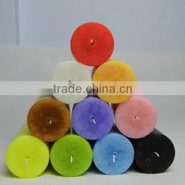 wholesale colored and scented giant pillar candles