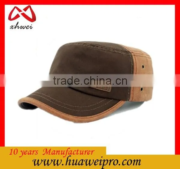 Wholesale high quality fashion sun cap 100% cotton army cap