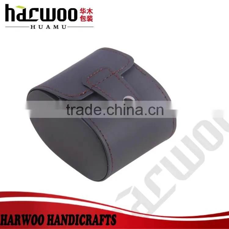 black luxury pu leather watch box