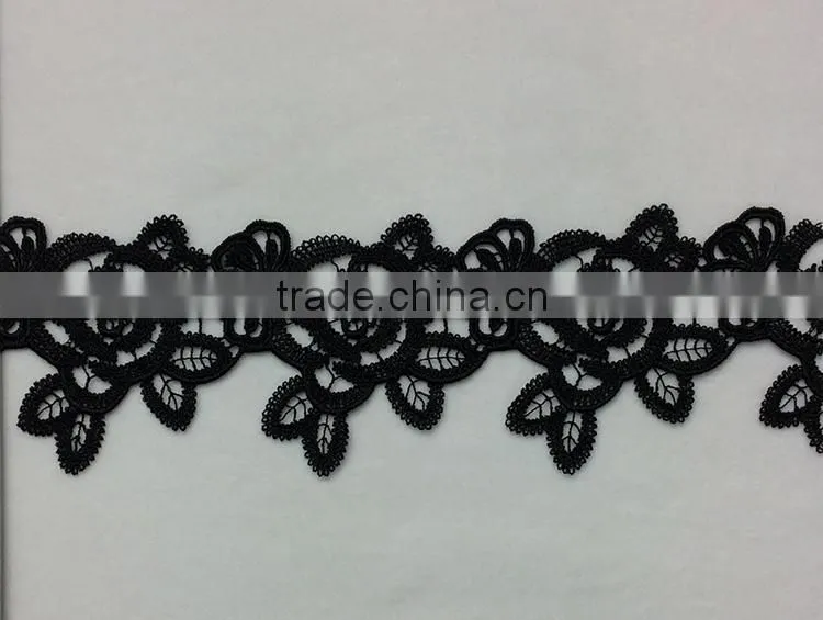 New Products on China Embroidered Fancy Embroidery Lace Trim For Garment