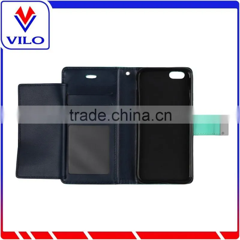 New Arrival Fancy Protective Case Wallet Case With Card Holder For iPhone 6 Case