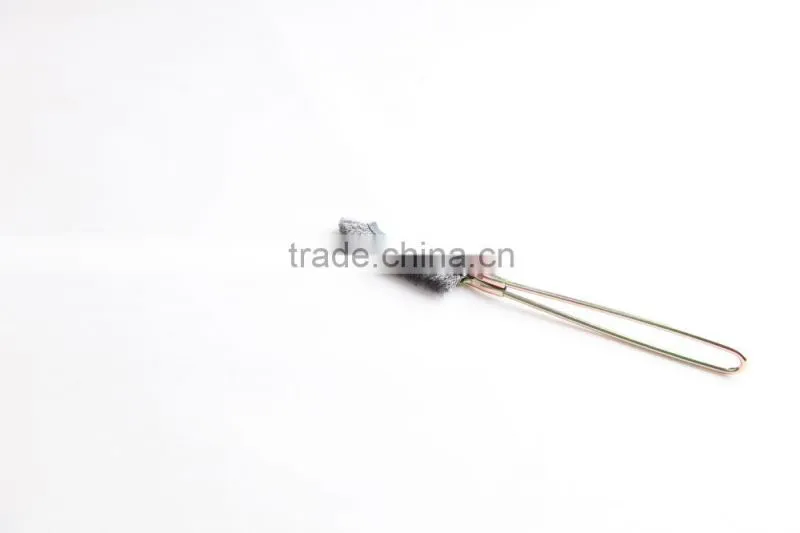 bent hand scratch brushes with handle, length 245 mm or 9 3/5"