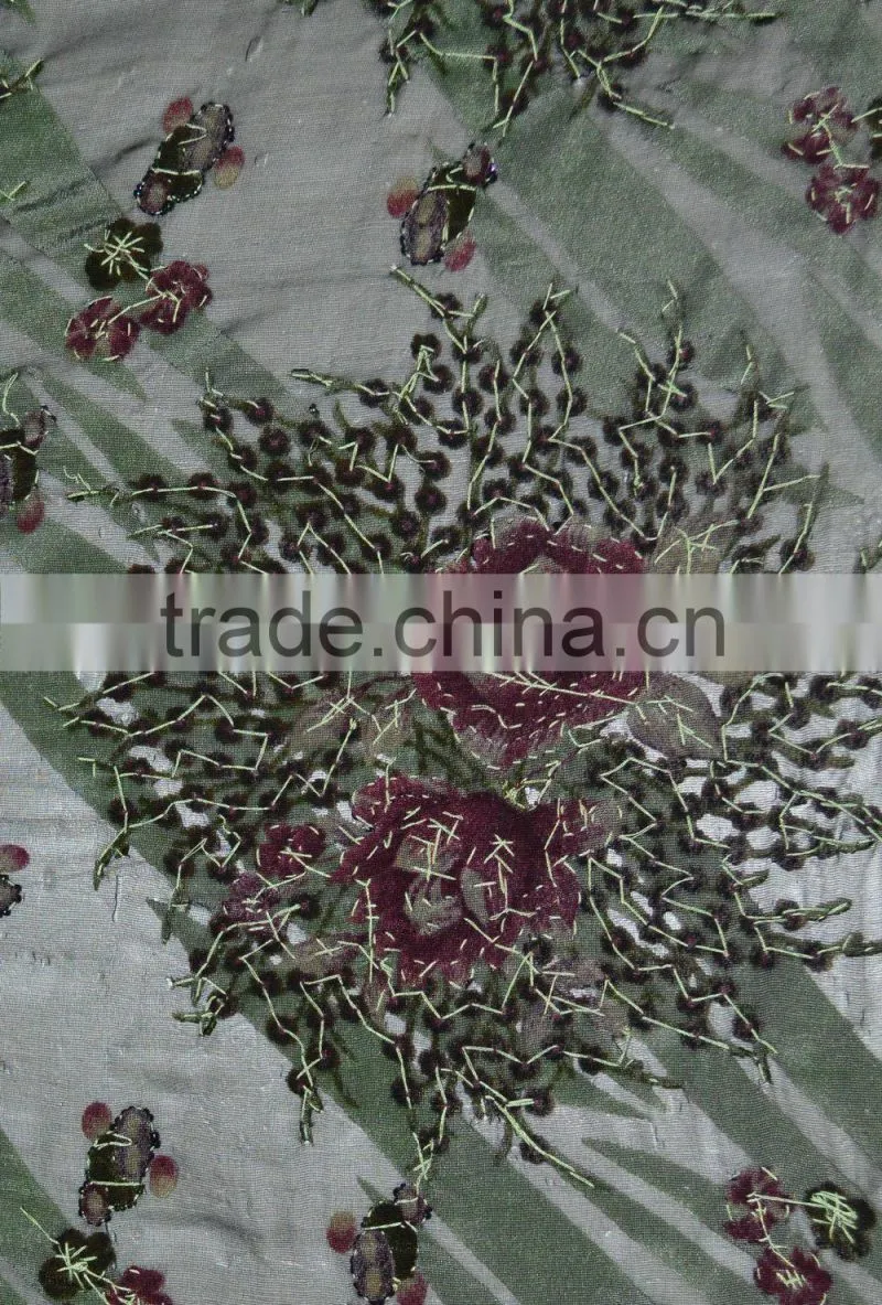Guangdong supplier high end multicolor African styles velvet lace fabrics with jewellery
