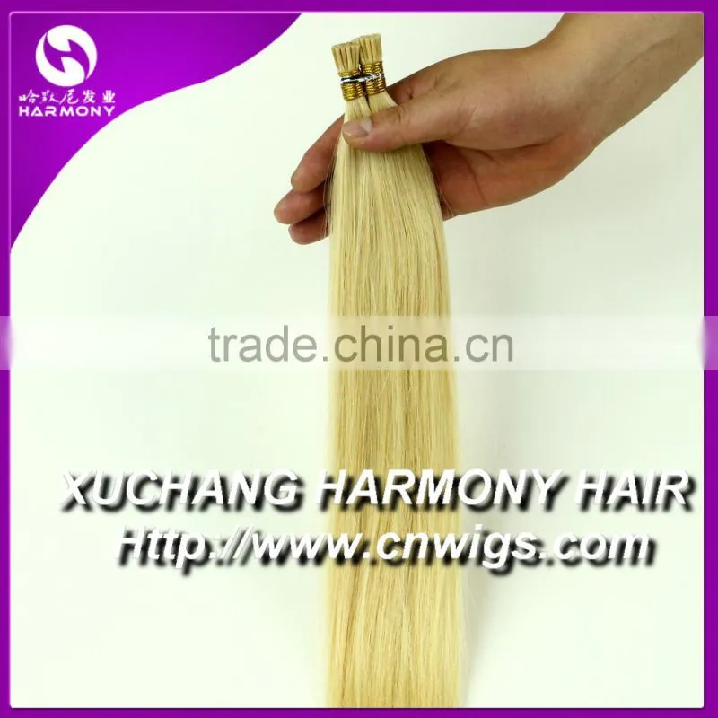 GREAT QUALITY european i tip human hair extension pre bonded