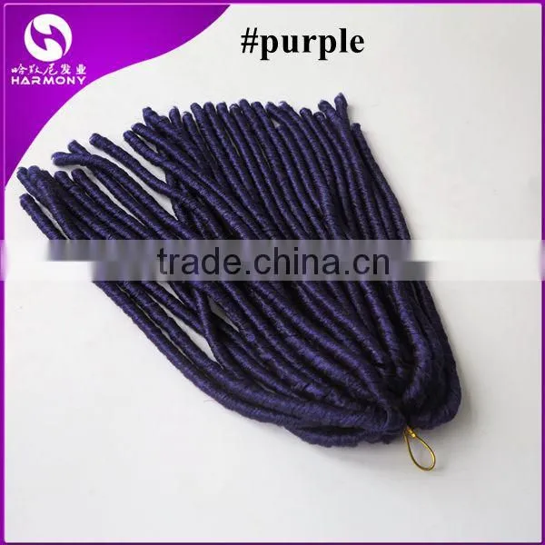 HARMONY 18inch 110grams Burgundy color synthetic hair synthetic dread locks twist hair extensions dreadlocks braiding hair