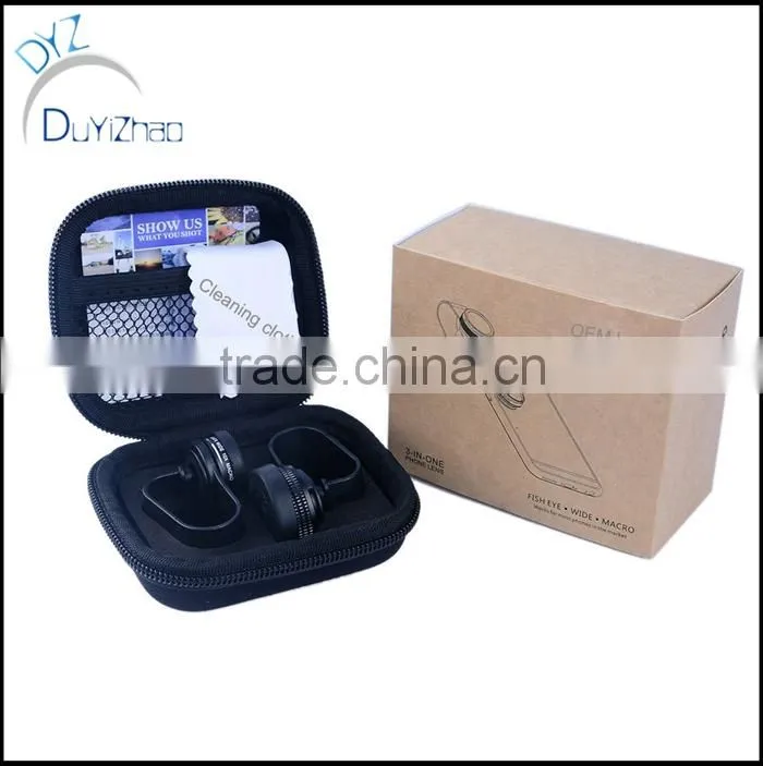 Universal Mobile phone Camera LensWide Angle Fish Eye Macro 3in1 Mobile Phone Lens