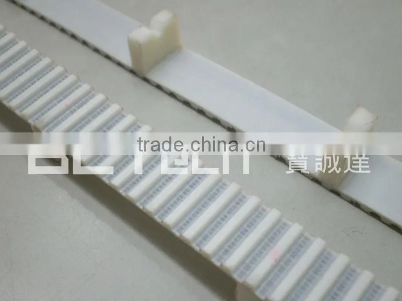 PU timing belt coated with special cleats