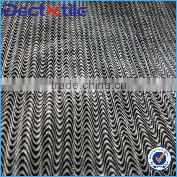 High quality fashion designs flocked velvet fabric for curtain