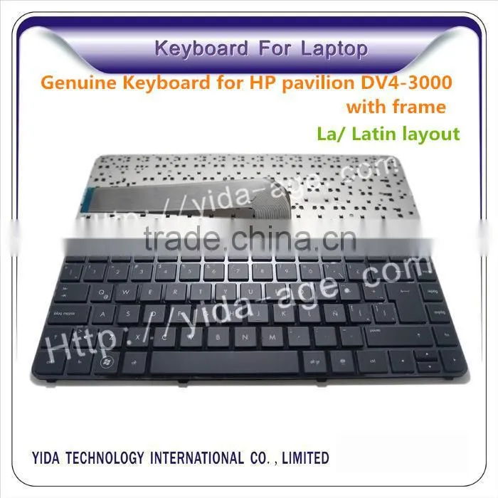 Genuine SP Keyboard for HP pavilion DV4-3000 DV4-4000 Laptop with black frame