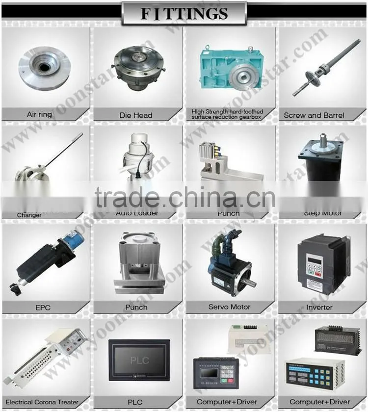 Rotray Die Double Layers Co-Extrusion Plastic Film Making/Blowing Machine for sale
