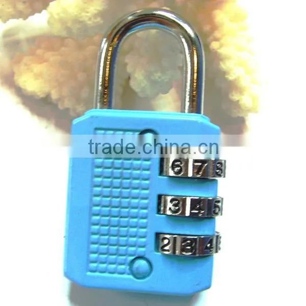 Hot Sale 3 Digit Metal Resettable Combination Secure Lock Travel Padlock CH-17C