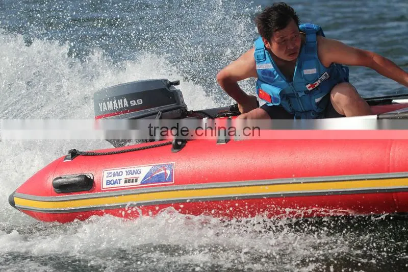 (CE) PVC Material Optional Floor High Speed Sports Boat