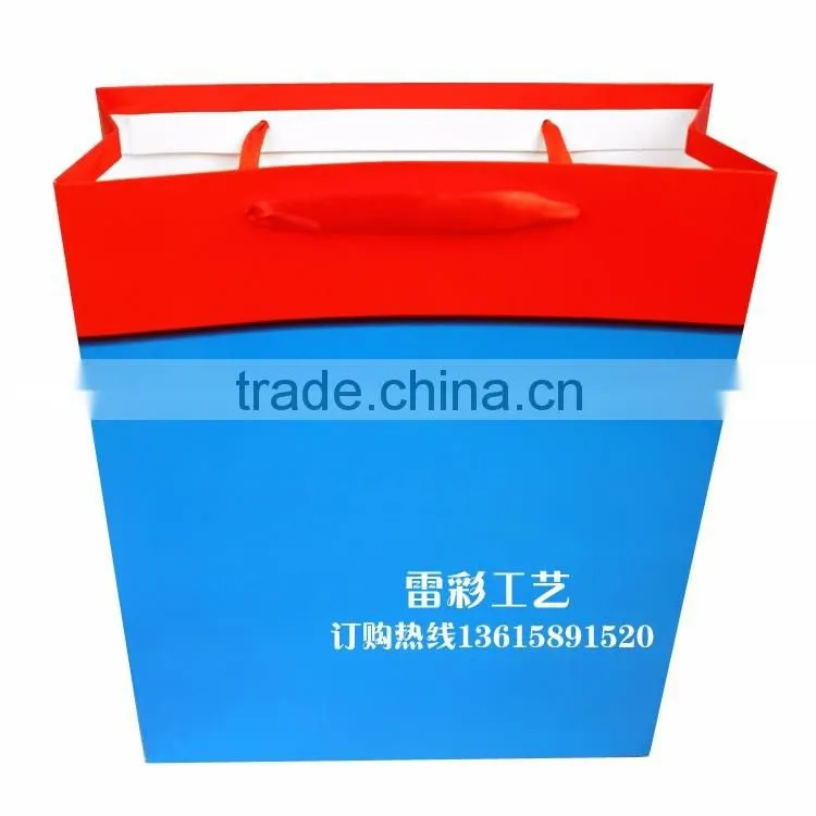 Cheap advertising paper bag made of kraft paper with high quality