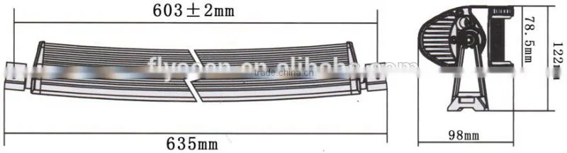 22" 120W LED Light Bar,LED Bar for trucks, 4X4 Off road LED Light Bar LED Offroad Light Bar 120w led light bar for Heavy Machine