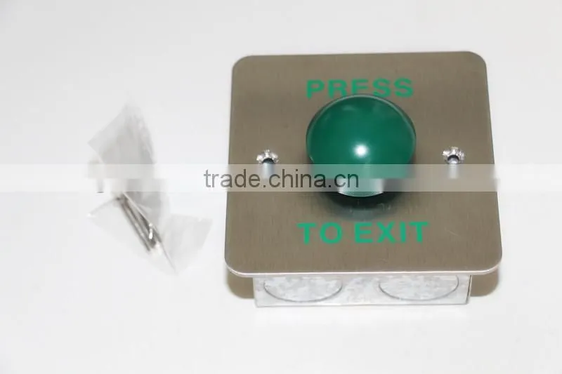 Stainless steel Heavy Duty IP67 waterproof Door Exit Button with metal back box,exit button