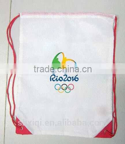 2016 Brazil Rio Olympic Games Cheap Drawstring Backpack