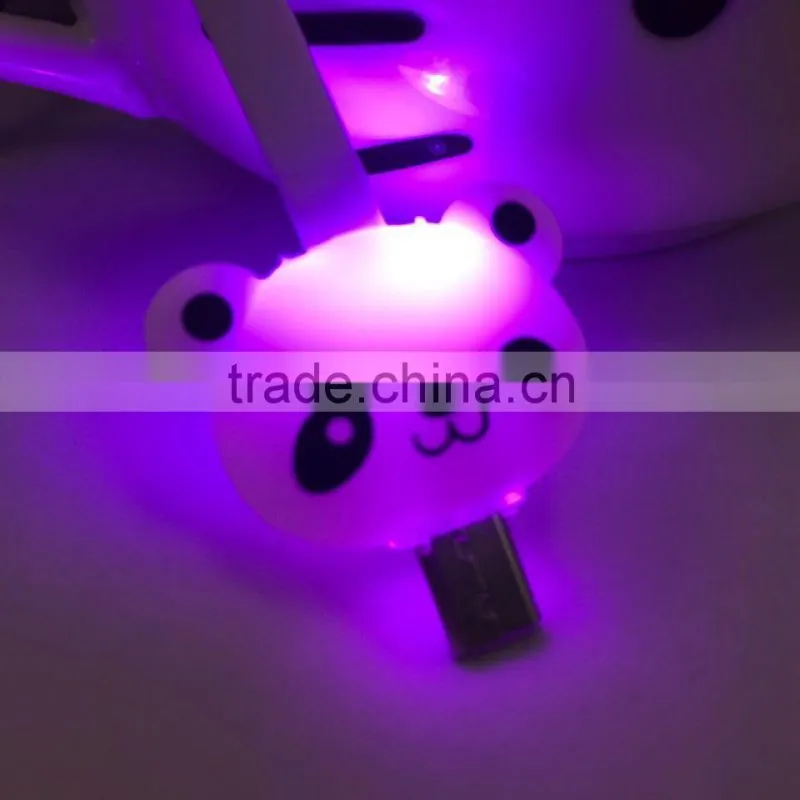 fast charging led usb charger cable for iphone and for samsung usb 2.0 cable