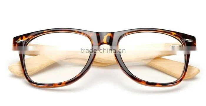 Handcraft sustainable eco-friendly custom wood sunglasses polarized mirror lens PC frame sunglasses with bamboo temple