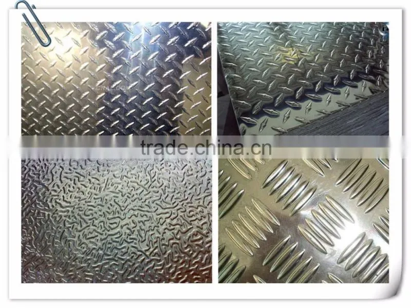 Five Bars 1050 1060 H24 Embossed Aluminum Plate