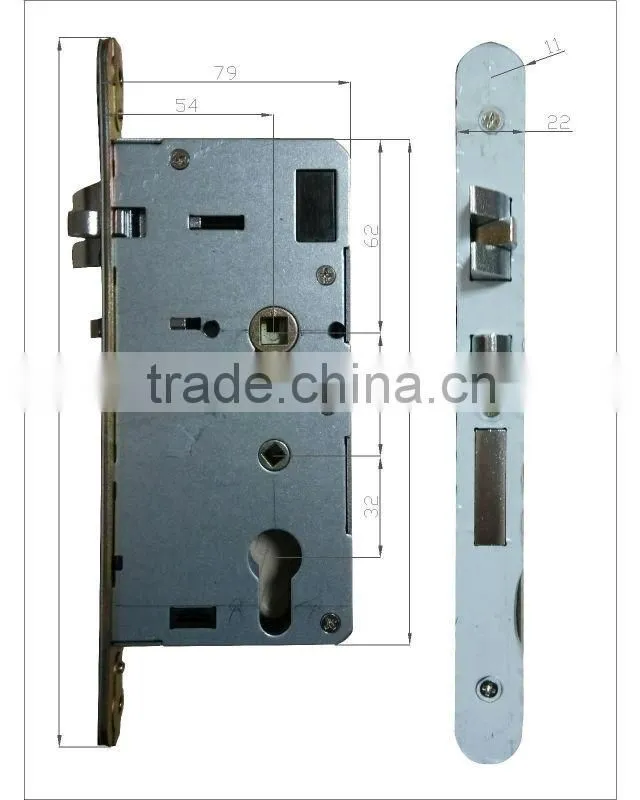 Copper hotel RFID card lock