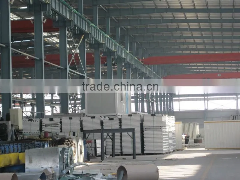 sandwich panel steel structure prefab house with ISO&B.V. certificated
