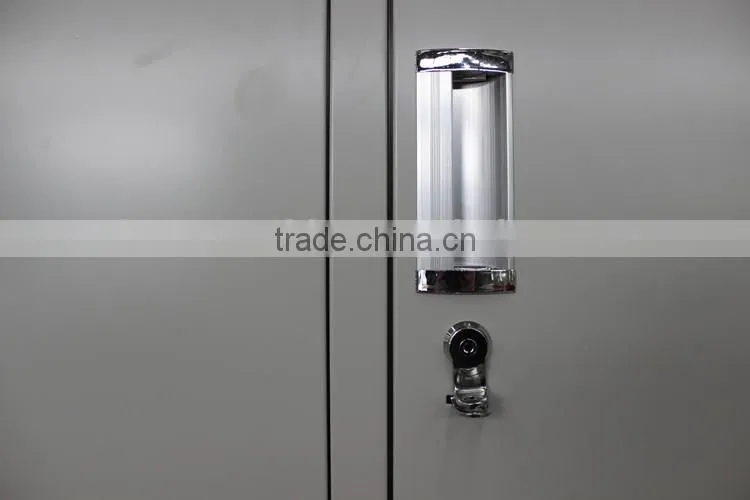 2 Tier 4 compartment Steel 4 door lockers with feet