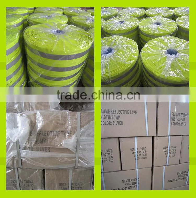 High reflective colorized flame retardant fabric aramid fiber