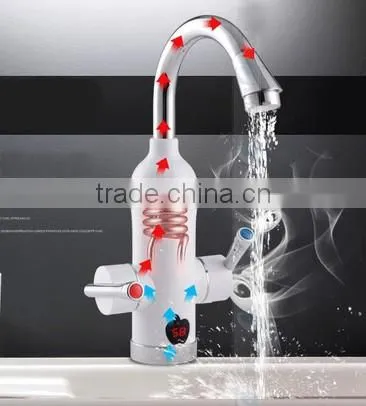 3 senconds heating electric instant hot water tap with temperature display