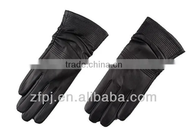 New lady screen-touch leather gloves