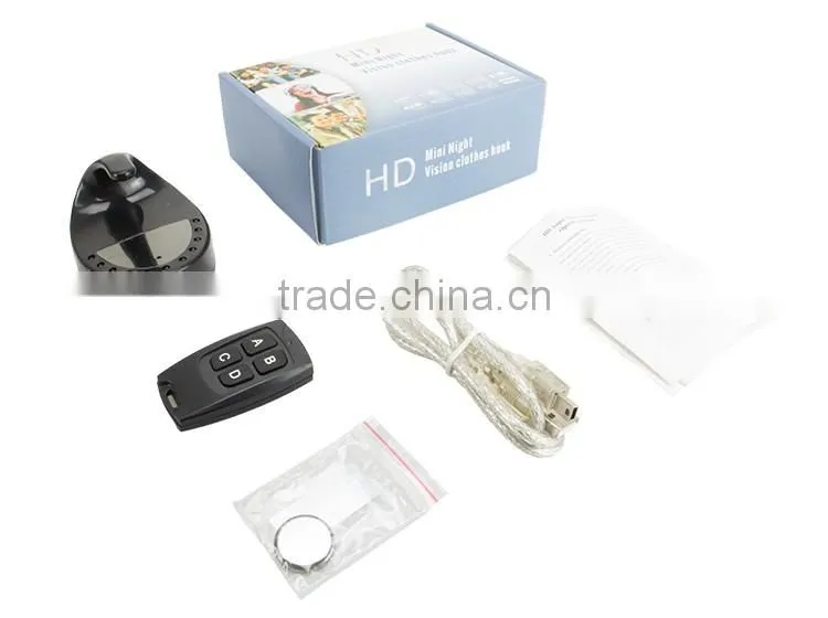 Vitevision Infrared Motion Detection Hanger mini hidden Spy camera with remote control