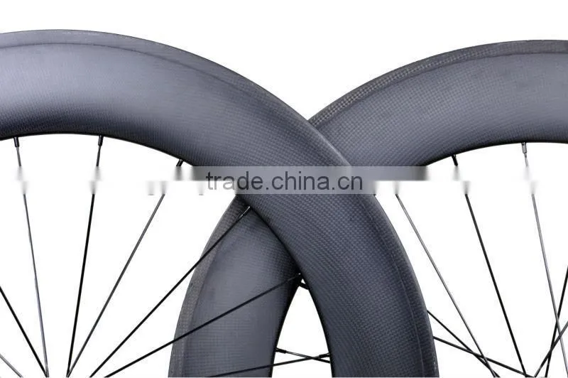 700C CARBON WHEELS 88MM TUBULAR, professional bike wheels 3k glossy rim 88mm tubular, Road Bicycle Wheelsets 88mm Tubular