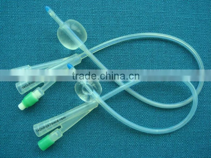 Silicone foley catheters
