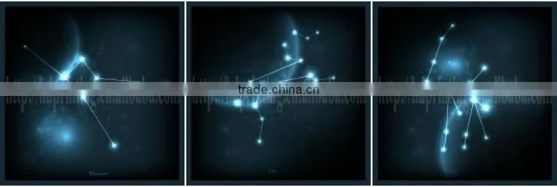 constellation led light canvas art for wall decoration