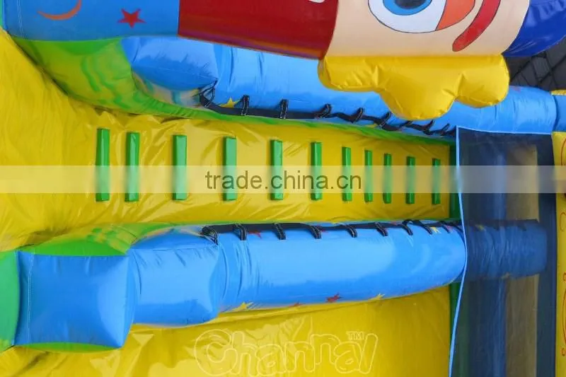 High quality best selling inflatable slide inflatable jungle slide hippo inflatable slide