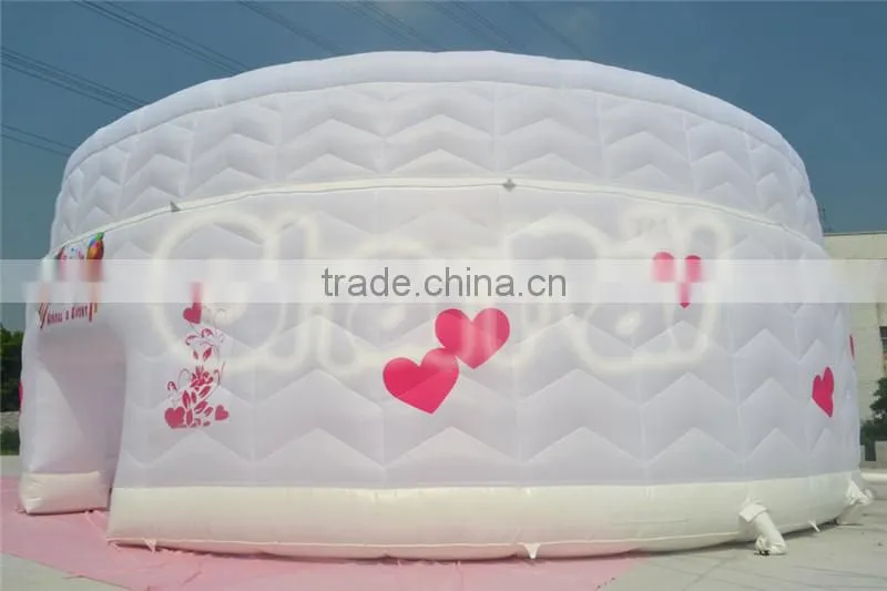 New 2016 girls happy birthday inflatable camping tent for party