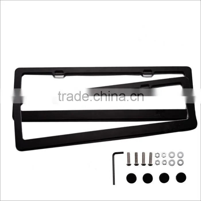 high quality metal steel alloy license plate frames, car number plate used for toyota