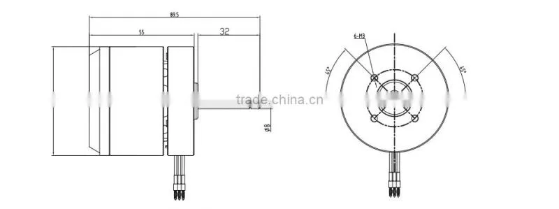 25mm 40v Waterproof Brushless DC Motor for Electric Bicycle