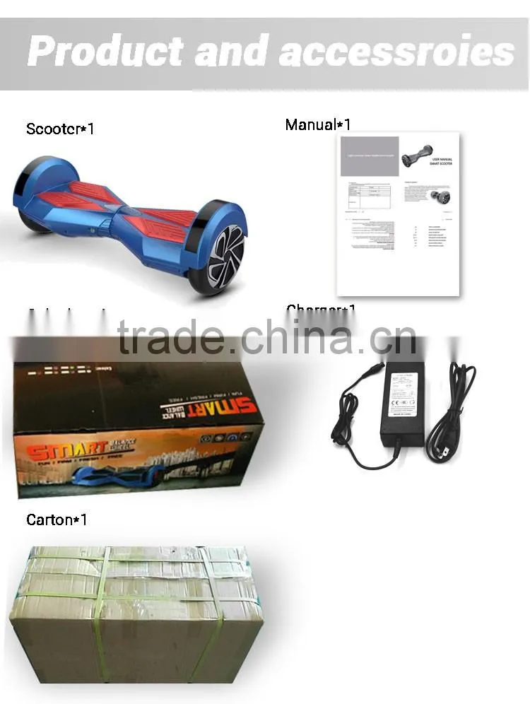 305W*2 48v 10km/h Charger 110V-240V 50-60hz hot sale mini two wheel drifting smart electric scooter
